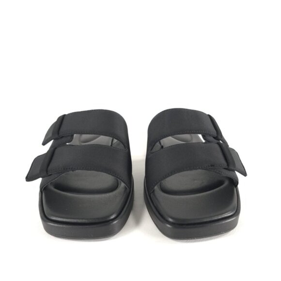 NWB Vince. RHODE-2B BLACK FB LEATHER UPPER & LINING Slide Sandal Size 8, 8.5, 9 - Picture 4 of 16